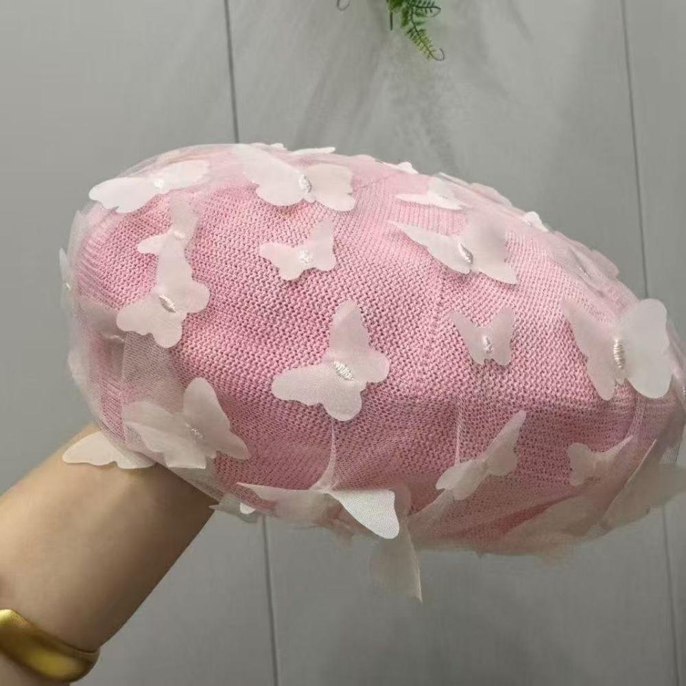Women's Hat New Butterfly Beret - Autumn/winter Chic Versatile Mesh Beret Korean  Japanese Trendy Influencer Style Painter Hat