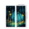 2pcs Classic Gothic Magic Forest Polyester Curtains   Fantasy Themed Decorative Drapes for Living Room and Bedroom