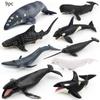 Realistic Blue Whale Pvc Marine Animal Figures For Educational Toys And Display