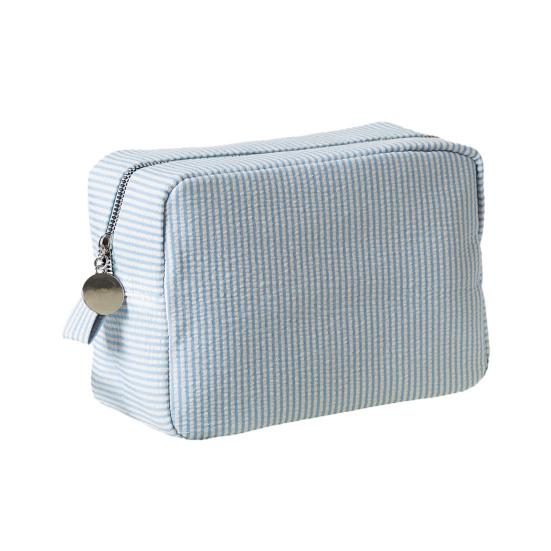 Makeup Bag Solid Color Large Capacity Zipper Closure Cosmetic Pouch Skin Care Product Travel Storage Pouch
