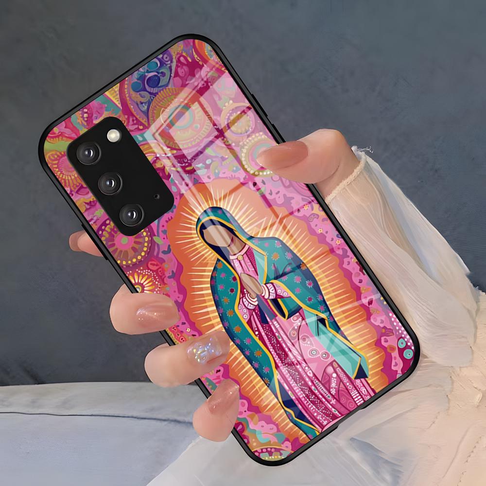 Virgen Mary Virgin Bible Phone Case For Samsung S26 S25 Plus S20 S20 Plus S22 Ultra S23 FE S21 Plus S21 Ultra Glass Cover