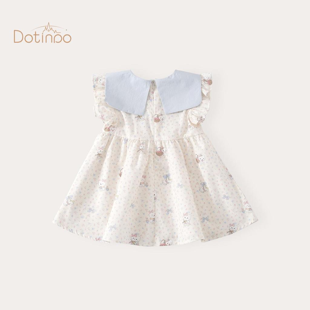 Bestseller Mädchen Sommerkleid mit kurzen Ärmeln aus Baumwolle - Stilvolles Prinzessinnen-Outfit für Kleinkinder