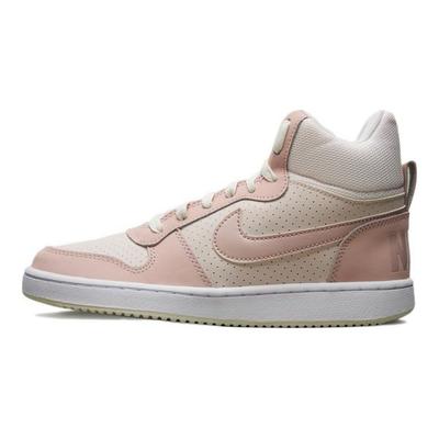 Court Borough Mid Leather Retro Casual Shock Absorbing Durable High Top Sneakers Women Sneakers Pink White FB7174-661