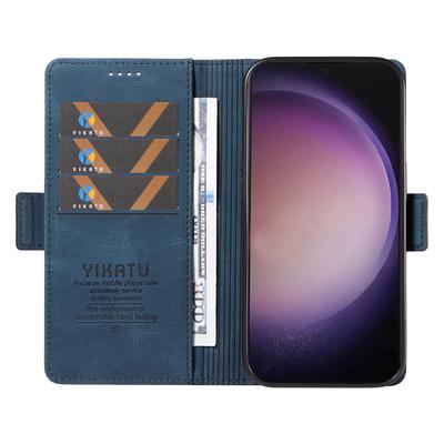 YIKATU YK-005 For Samsung Galaxy S24 Ultra Case Skin-touch Wallet Stand Leather Cover