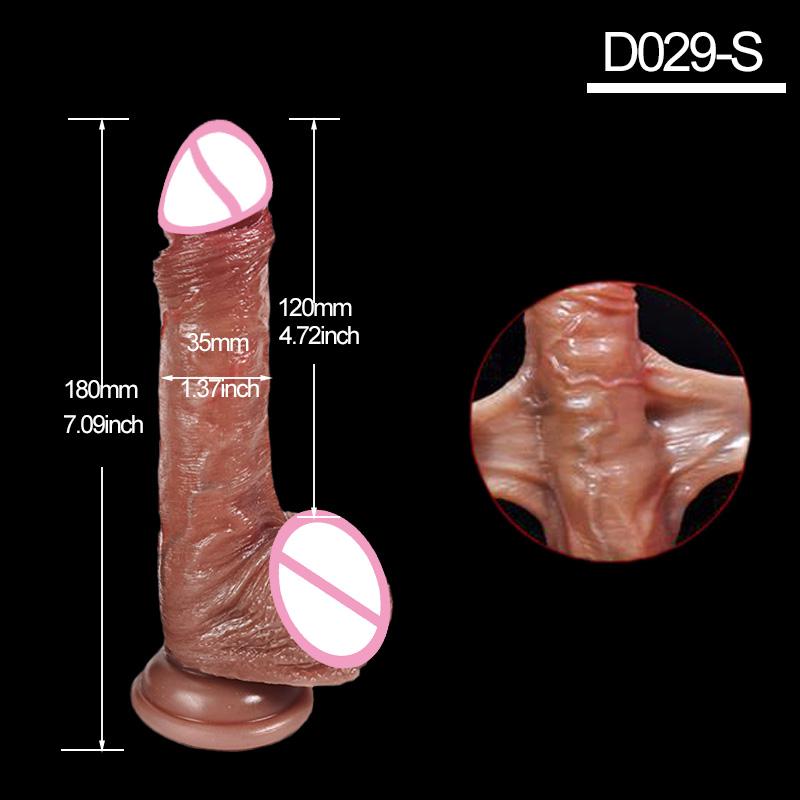 8,5-palcový realistický penis pre ženy Posuvné dildo predkožky Prísavka Dilda Žena masturbátor Big Dick Obchod s análnymi sexuálnymi hračkami pre dospelých