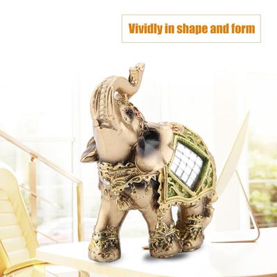 Glück Feng Shui Grüner Elefant Statue Skulptur Reichtum Figurine Geschenk Home Dekoration ( S )