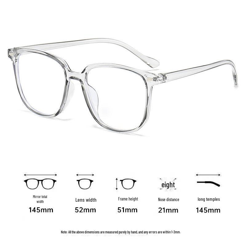 Trendy Unisex Korean-Style Myopia Glasses with High-End Anti-Blue Light Frames