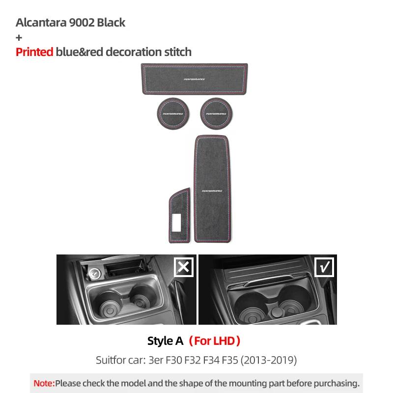 Betterhumz For BMW F30 F32 F34 F35 Car Cup Coaster Holder Anti-Slip Pad Storage Box Mat Center Console Interior Deco Accessories