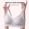 Gathering Seamless Mesh V-neck Wireless Bra - Women's Bust Control Tank Style
