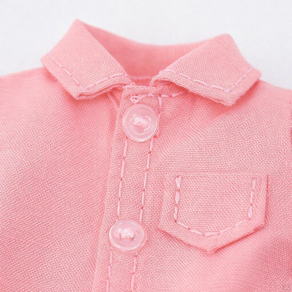 1/12 Scale Figure Short Sleeved Shirt Costume, Miniature Handmade Doll Clothes for 6" Model