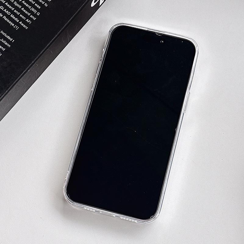 Card Insertion Transparent Case for Apple 15PRO All Inclusive Phone Case for IPhone 11/12, Simple Anti Drop Protective Case