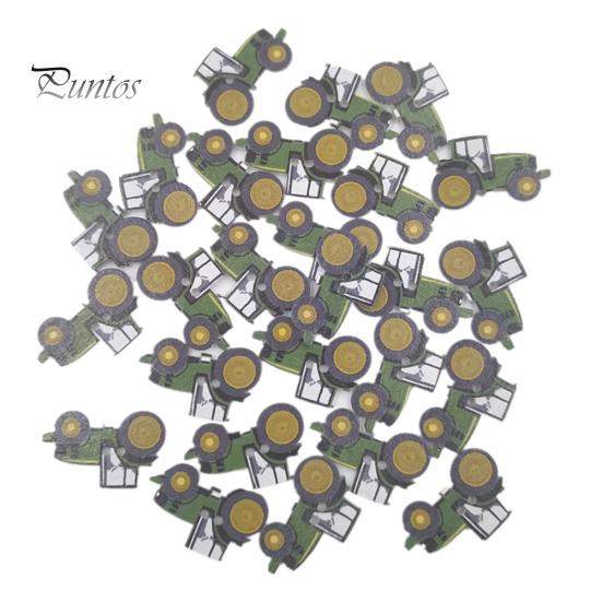 50Pcs Tractor Wooden Button Sewing Scrapbooking Cards Needlework DIY Craft Decor