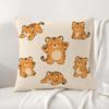 Pattern Cute Nordic Tiger Cushion Cover Natural Linen Pillowcase Set AllinOne Decor Cushion Cover for Sofa Bedroom Chair