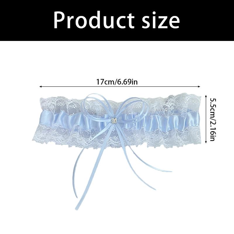 Leg Garters Bows Rose Leg Band for Women Unique Party Costume Accessory Lingerie Thigh Chain Wedding Leg Garter