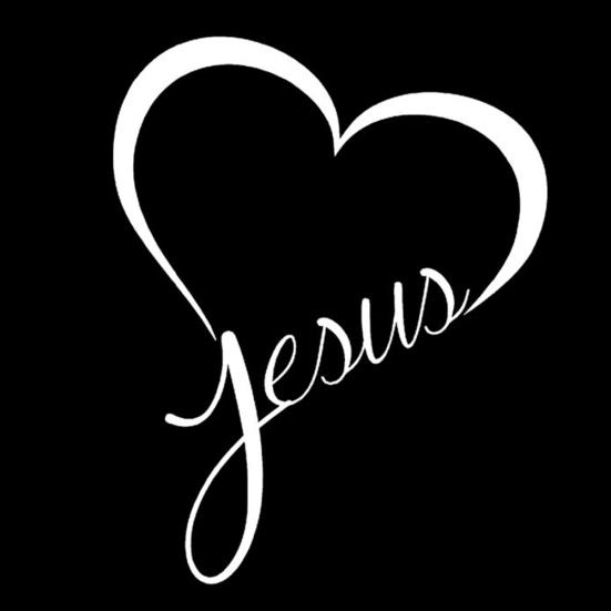 Jesue Heart Reflexní nálepka s ozdobnými nálepkami na karosérii kufru auta na nárazníku