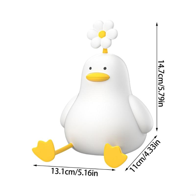 P0UF Cartoon Duck Night Lamp Novelty Bedside Lamp Gift for Boys Girls Baby Children