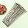 ZISIZ Thickened Stainless Steel BBQ Skewers with Hook