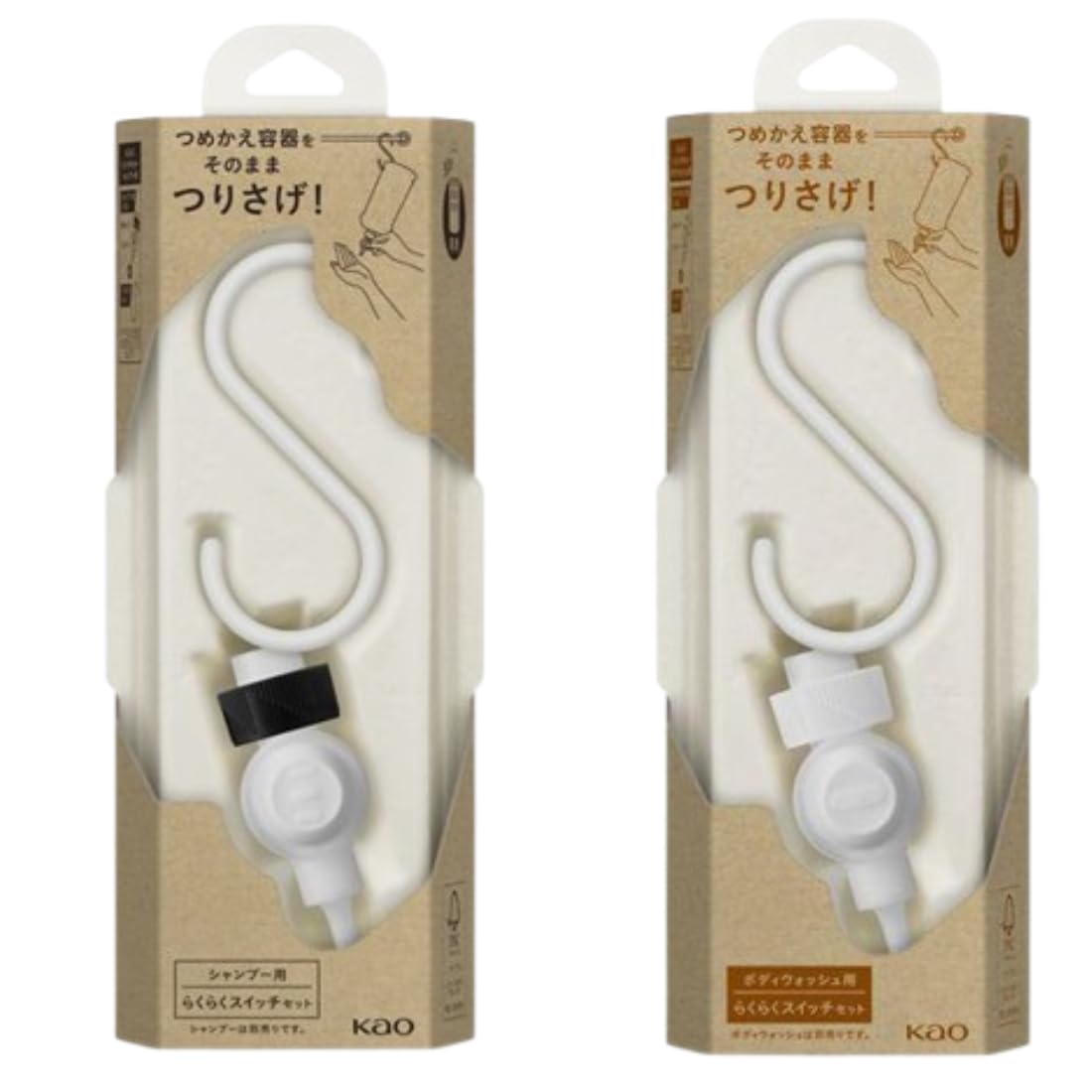 

Rakuraku Switch Body Soap Shampoo 1 piece each 2 types assorted set (Bulk purchase) +