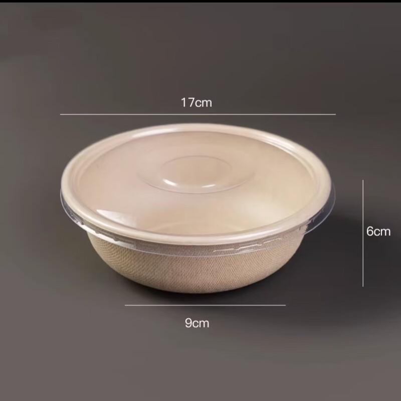 Kashicong Disposable Thickened Degradable Paper Bowls for BBQ & Hot Pot, 850ml