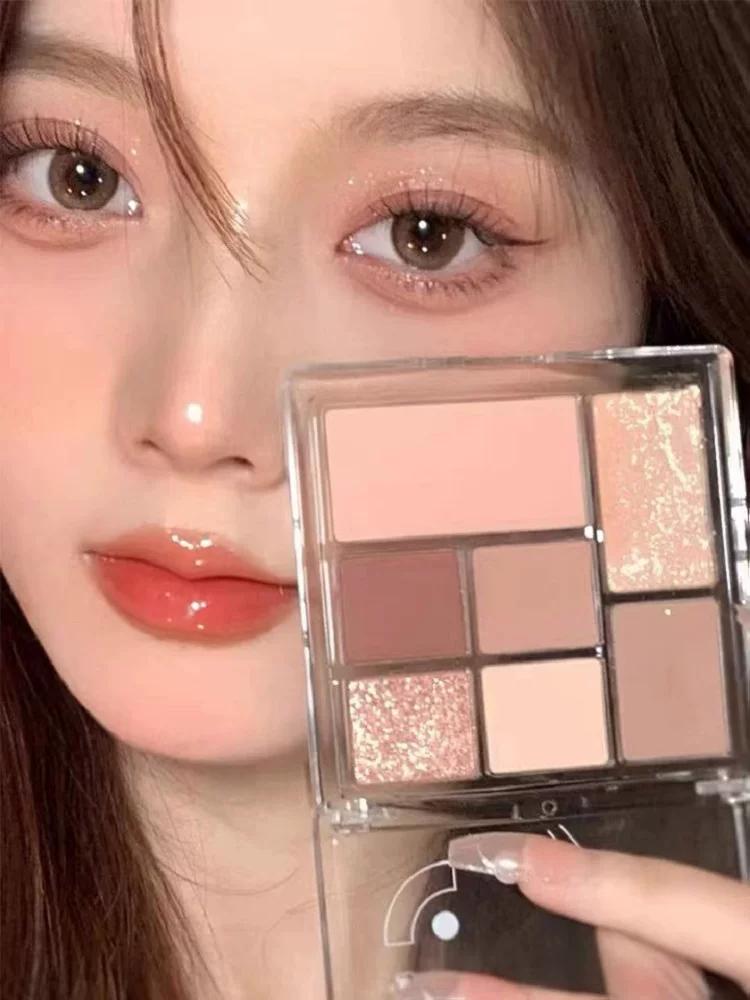 Duo Eye Shadow Plate 2023 Highlight Good-looking Nose Shadow Shadow Pearlescent Earth Color Series Genuine Goods