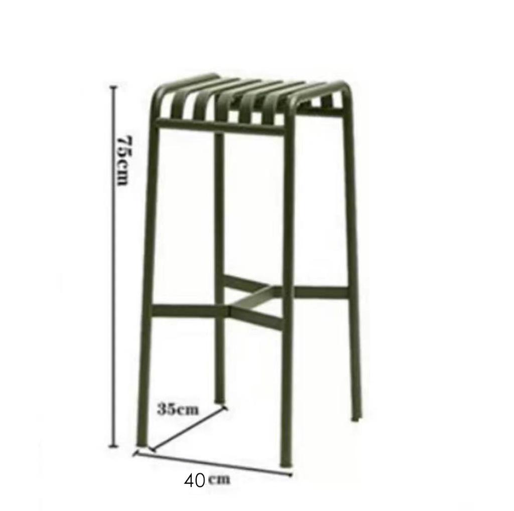 Nordic Wrought Iron Outdoor Table and Chair Set for Balcony, Garden, and Café