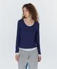 JUCYJUDY J Round Neck Layering T-Shirt (On) Jyts02Ag