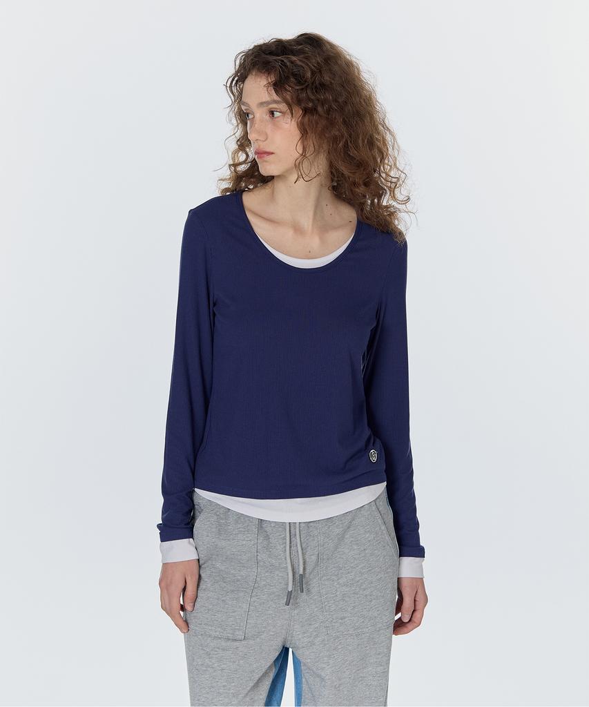 JUCYJUDY J Round Neck Layering T-Shirt (On) Jyts02Ag