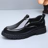 Autumn new men's shoes leather non-slip comfortable breathable foot cover dress leather shoes business one pedal casual shoes