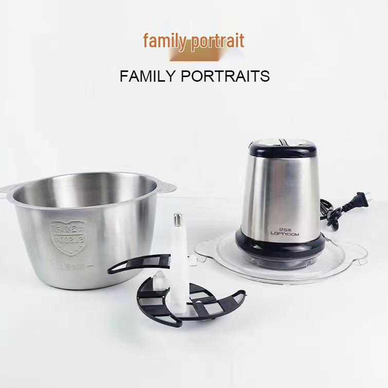 Stainless Steel Multifunctional Electric Meat Grinder & Food Processor