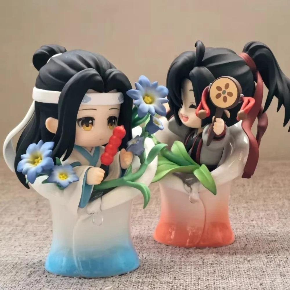 Mo Daozu Stone Porcelain Flower Rhyme Series Blind Box Cute Anime Character Collection Toy Wei Wu Xian Lan Gift for Fans Models