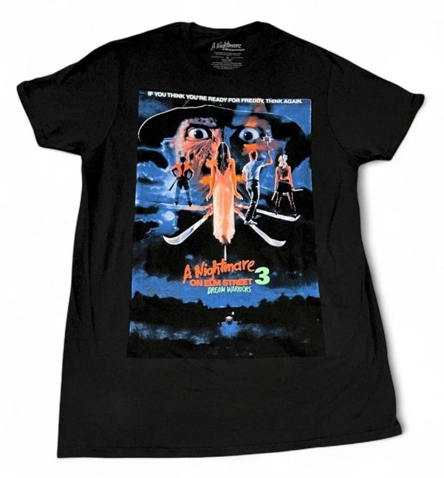

Freddy Kreuger Nightmare On Elm Street 3 Dream Warriors T-Shirt Horror Adult 2XL S