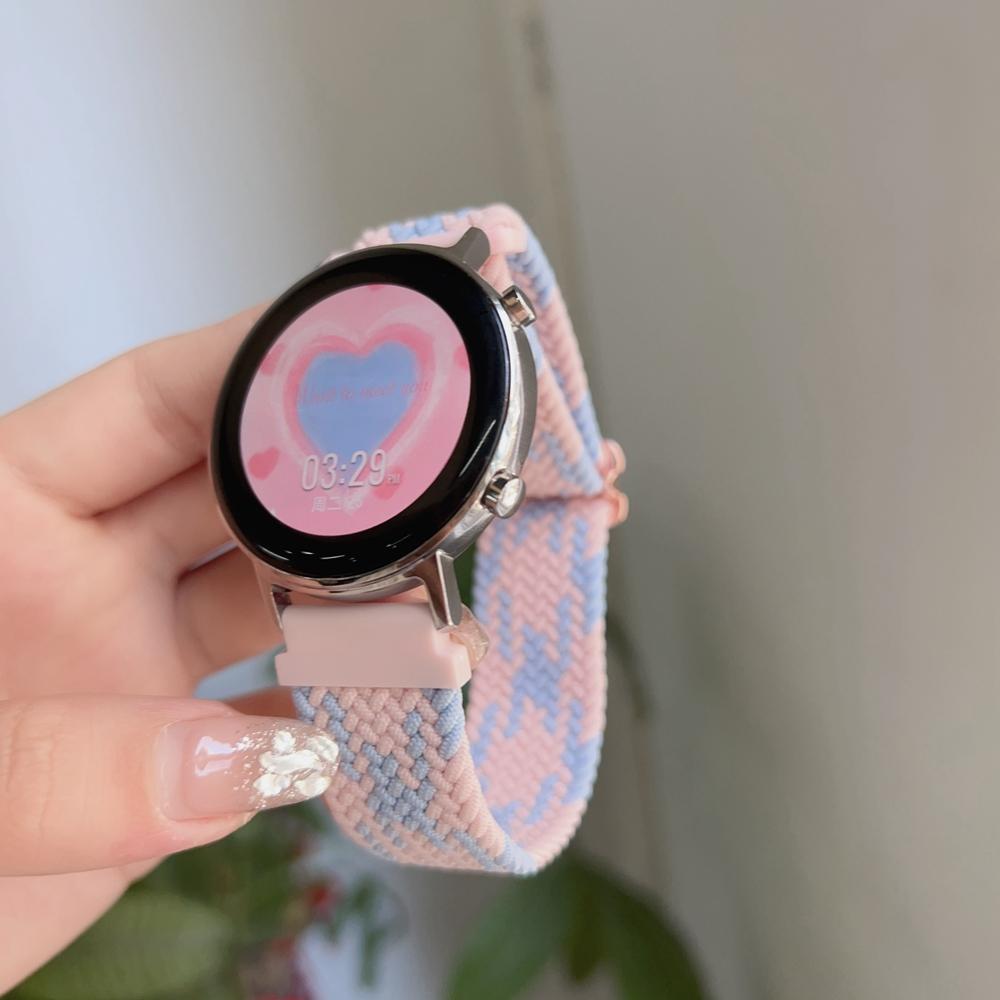 Correa Band For Samsung Galaxy Watch 7 FE 5 Pro 4 6 Classic 44mm 40mm Nylon Braided Sport Bracelet Correa Galaxy Watch 7 Strap