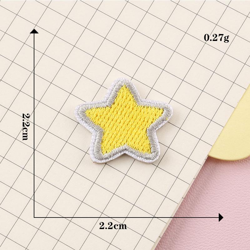 Sticketikett Pentagramm Bogen selbstklebender Patch Aufkleber Kleidungszubehör Abzeichen selbstklebender Stickstoffaufkleber