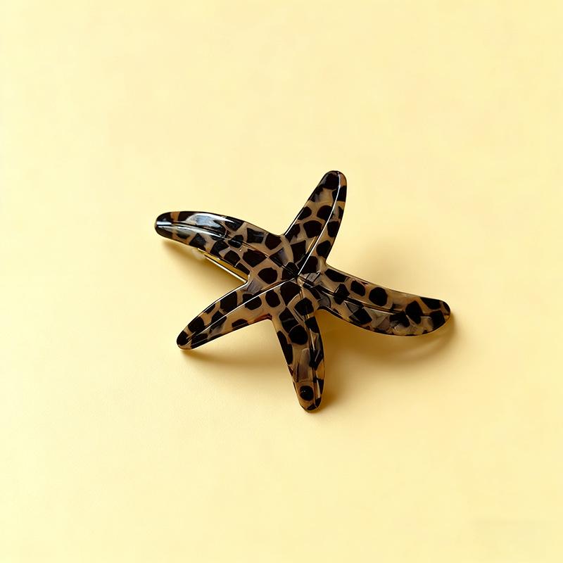 2025 Acetate Starfish Hair Clip for Women - Side, Bangs, Spring & Straight Hairpin