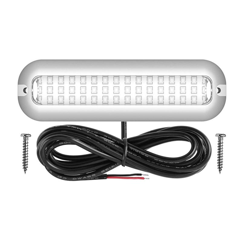Boat Waterproof Marine Lamp Stainless Steel Light 42LEDs 10-30V Deck Underwater Surface Mount Cruise Ship Yacht