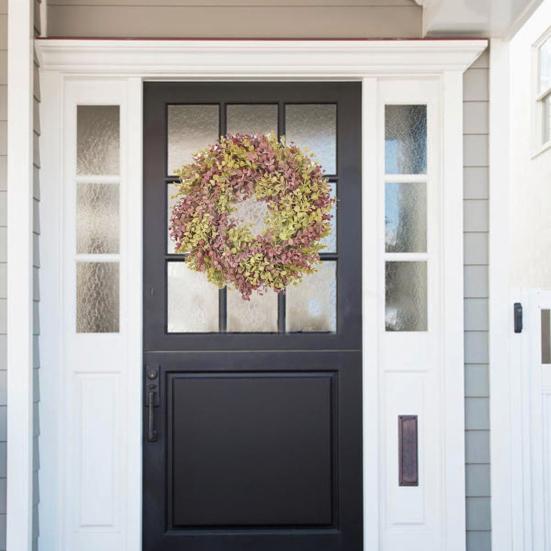 

Excellent Wreath Long Service Life Faux Silk Flower Eye-catching