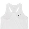 Nike Dri-FIT Racerback Sweat-Wicking Comfortable Solid Color Crew Neck Tank Top Women Tops White DX0707-100
