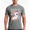 Kawaii Unicorn Tshirt Summer Casual Cotton Tee Oversized Streetwear Tops Vintage Graphic Print Loose Fit Short Sleeve