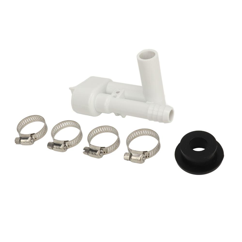 385316906 RV Toilet Vacuümonderbreker Kit Kunststof Klem Roestvrijstalen Klem Roestvrijstalen Afgedichte Rubberen Ring Reis Toiletten