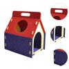 Cat House Cozy Bed Cave Handle Design Warm Funnest Play and Rest Scratch Resistant Easy Assembly