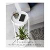 Yamazaki Jitsugyo 4366 Planter Stand with Casters, 2 Tiers, White, Approx. W25 x D26.5 x H70cm, Tower Flower Stand, Ornamental Plants, Easy to Move