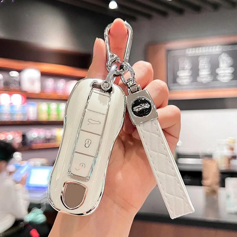 Tpu Car Key Case Cover For Porsche Cayenne 038 911 Lepin 996 Macan Boxster Panamera 997 944 924 Panamera 718 971 9Ya