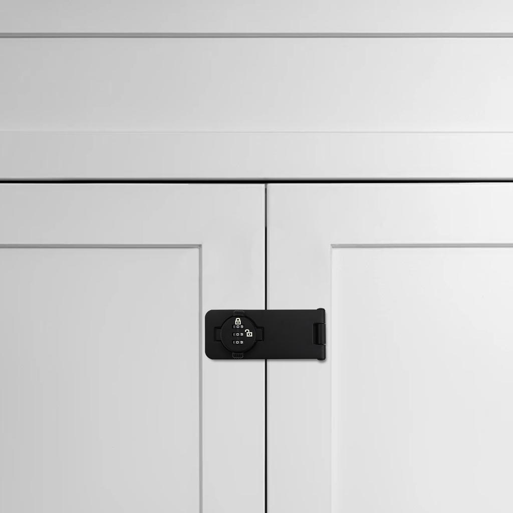 Password Lock Keyless Combination Lock Indoor Security 1000 Unique Combinations Enhanced Security Mechanism For Kitchen Cabinets