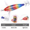 High Sensitivity Luminous Wood Shrimp Fake Bait8CM 6GSquid Hook Octopus Bait Sea Fishing Bass Special for Pike Perch