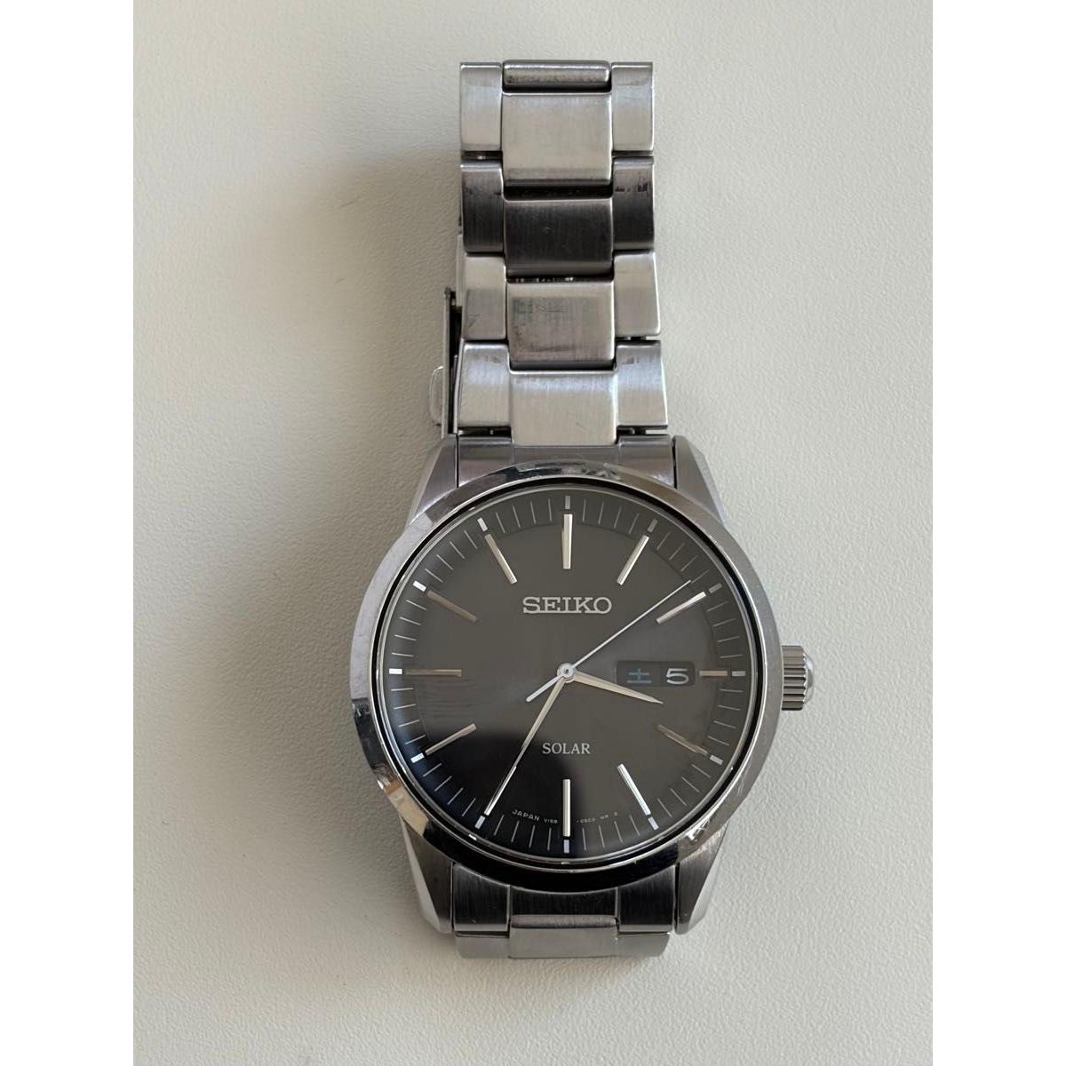 SEIKO SOLAR solar watch SBPX063 black dial