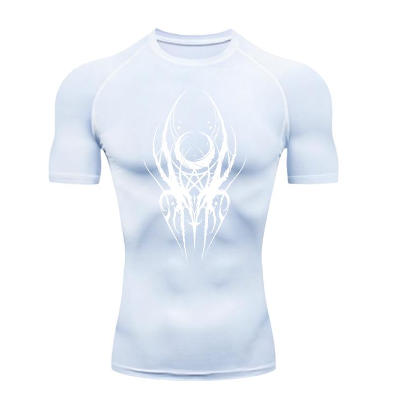 Men's Sports T-shirt Training Fitness Compression Workout Rashguard Tops Fashion Quick-Drying High Elasticity Summer Short Sleeve Athletic Tees