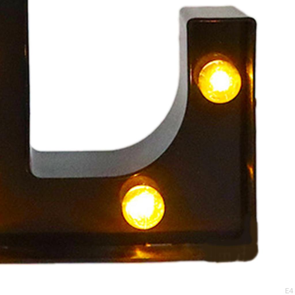 LED Festzeltbuchstaben Lichtleiste Zuhause Café Geburtstag Beleuchtet