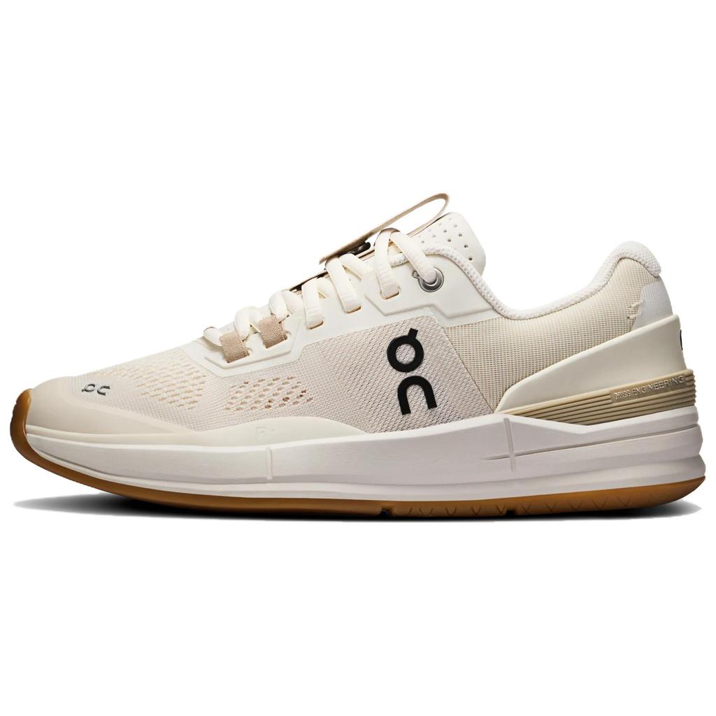 On Roger Pro Fashi Sports Durable Low-Top Tennis Shoes Women Sneaker Beige 3WD10293334