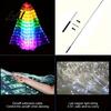 LED Belly Dance Wings Light Up for Adults Kids Glowing Halloween Costume Performance Props Colorful with Lights Luminous Foldable Stage Shows