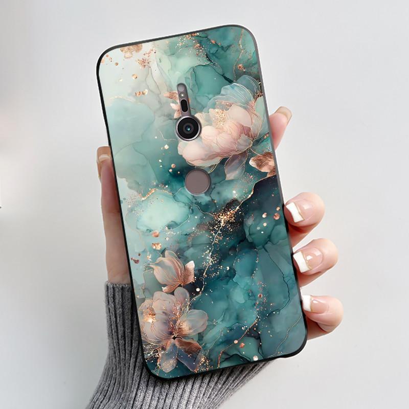 Trendy Milk Tea Rabbit Printed Case For Sony Xperia XZ2/SO-03K Black Case For Sony Xperia XZ3/SO-01L Anti-scratch Soft Shell